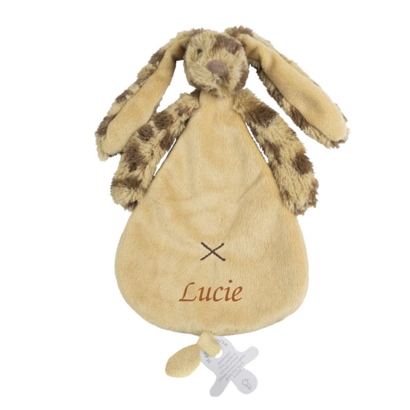  - richie lapin - plat beige marron 20 cm 